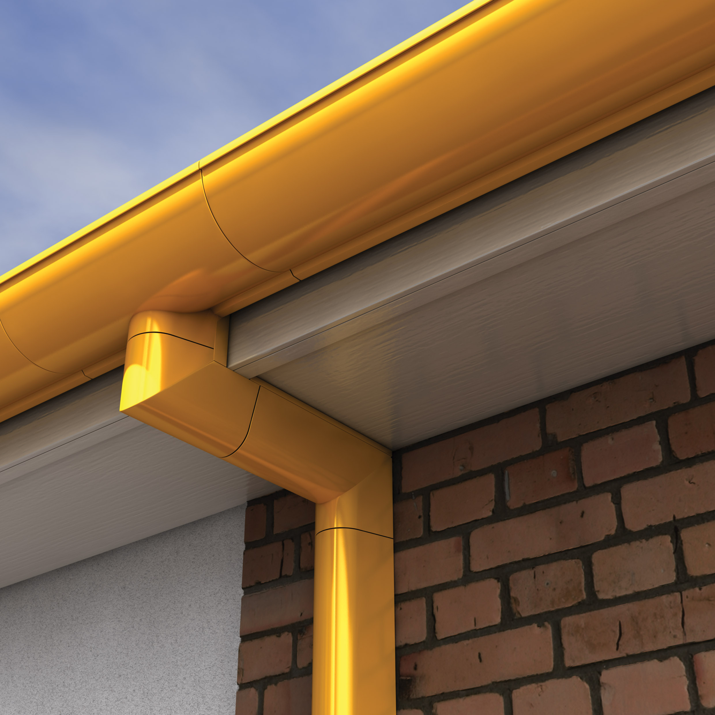 Aqualine extruded aluminium gutters product range image