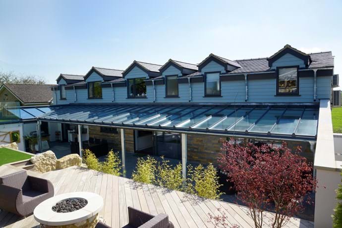 infinity steel gutters and downpipes product range image example